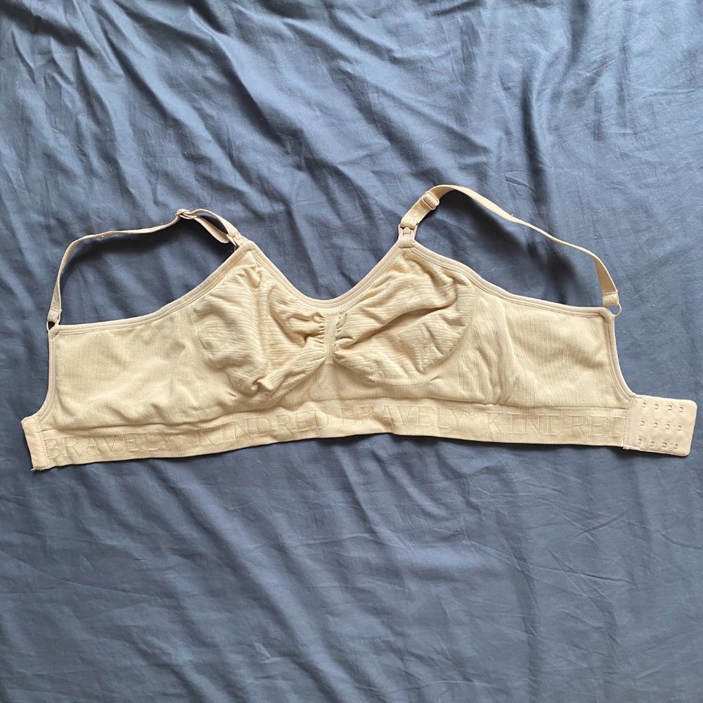 Kindred Bravely Sublime Hands-Free Pumping & Nursing Bra in Beige
